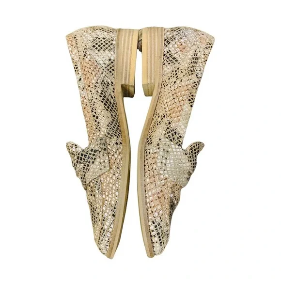 Anthropologie Seychelles Tiger Eyes Weekend Leather Loafers 7.5 - Picture 5 of 11